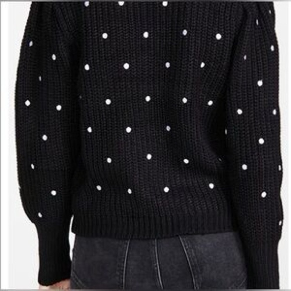 🖤 English Factory Black Polka Dot Sweater 🖤 - Picture 2 of 5